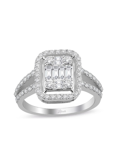 0.85 Ct Baget Pırlanta Modern Tasarım Yüzük