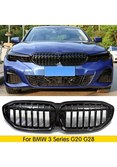 Bmw 3 Serisi G20 Piano Black Ön Panjur M3 Izgara Böbrek
