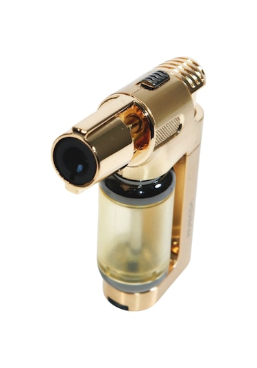 Parmida Tek Torch Pürmüz Gold Masa Tipi Metal Puro Çakmağı - Tr9248