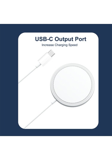 Maiyame Gümüş Manyetik Kablosuz Şarj Cihazı - 15w Hızlı Şarj, 5g Uyumluluk, Çoklu Güvenlik Koruma, Taşınabilir Tasarım