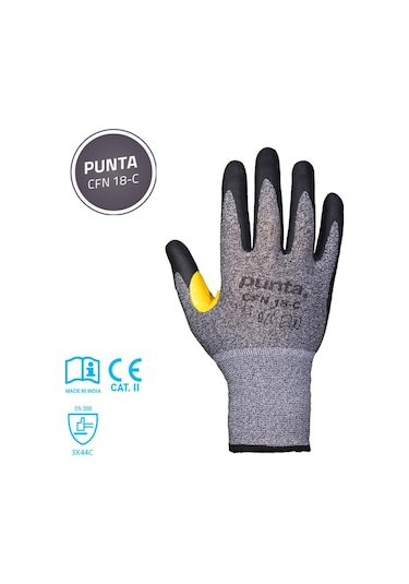 Köpük Nitril Eldiven Kesilmeye Dayanıklı Punta Cfn 18-c