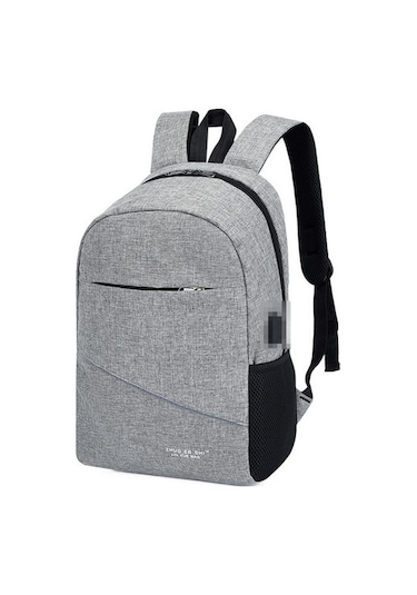 Bilgisayar Çantası Sırt Çantası Öğrenci Okul Çantası 9eslg1 Gri