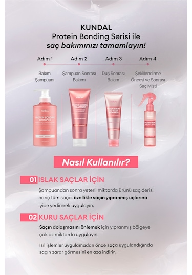 Yoğun Onarıcı Durulanmayan Bakım Kremi Kundal Protein Bonding No Wash Treatment 130ml Ylang Ylang