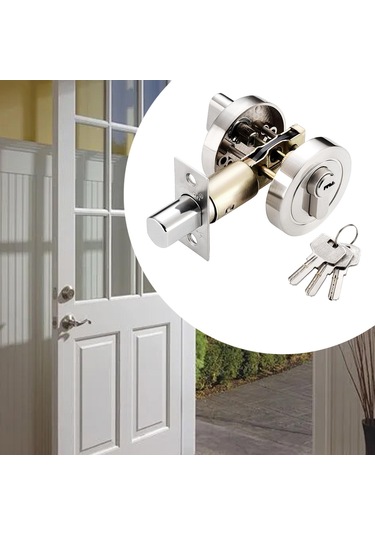 Homyl Kilitli Kapı Kilidi Tek Silindirli Modern Dış Giriş S