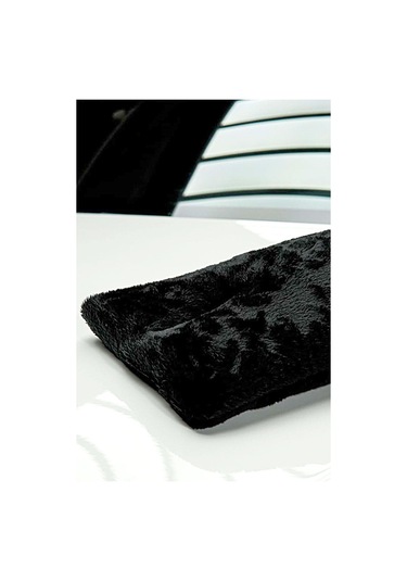 Çok Amaçlı Kullanıma Uygun Siyah Yumuşak Tüylü Temizlik Eldiveni Siyah