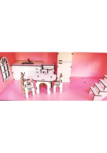 Woodylife Ahşap Oyuncak Ev Portatif Bebek Evi