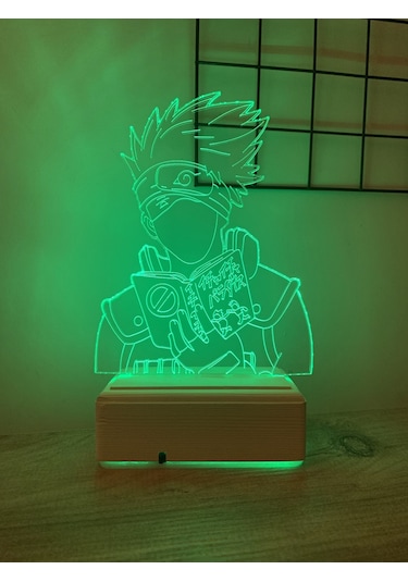 Naruto Kakashi Hatake 16 Renk Gece Lambası