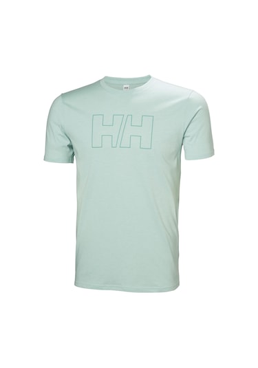 Helly Hansen Hh Tech Logo T-shırt Hha.63165lagoon Yeşil