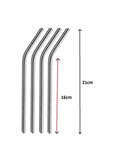 9091866141168drvs - Paslanmaz Çelik Pipet Seti 5 Parça Çok Renkli