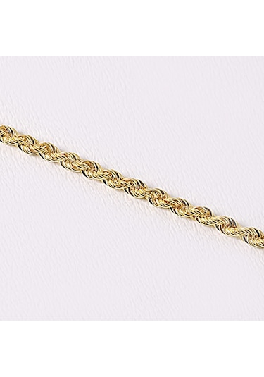 Halat Bileklik N11.13558 Sarı Altın