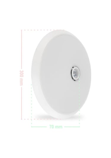 ACK AC17-00130 Sensörlü Led Tavan Armatürü 18 W Beyaz 6500K Beyaz