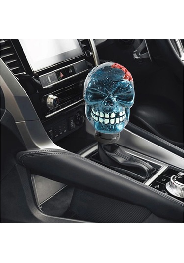 Suntek Manuel Kafatası Vites Değiştirme Topuzu Mavi