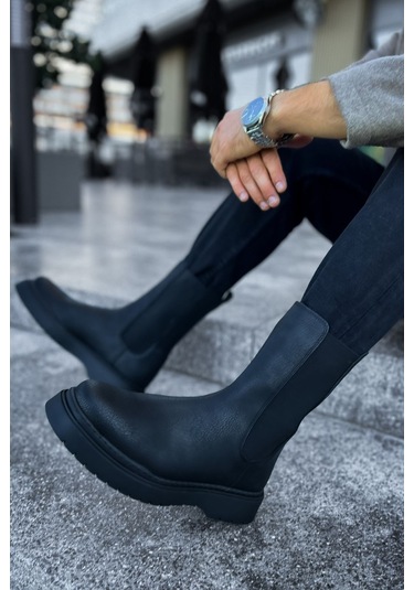 Ch223 Cst Alaska Erkek Bot Sıyah Siyah