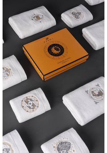 Varol %100 Microcotton Üst Kalite Havlu Seti Burç Nakışlı İkizler-standart İkizler Diğer