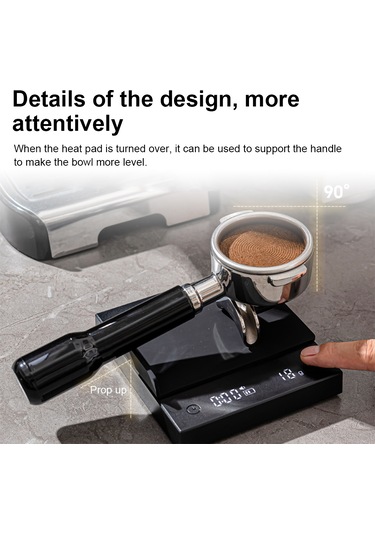 Reedark "profesyonel Kahve Terazisi: 0.1g Hassasiyet, 3 Mod, Usb-c Şarj, Zamanlayıcılı, Silikon Kılıflı" Siyah