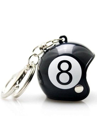 Blora Motor Kaskı Anahtarlık No8 Gümüş