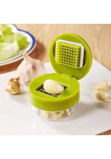 Sarımsak Doğrayıcı - El Presi Sarımsak Presi - Mutfak Aletleria Siyah