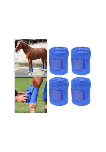 Suntek 4 Parça At Bacak Sarar Pony Legging Wrap At Atel Destek Mavi