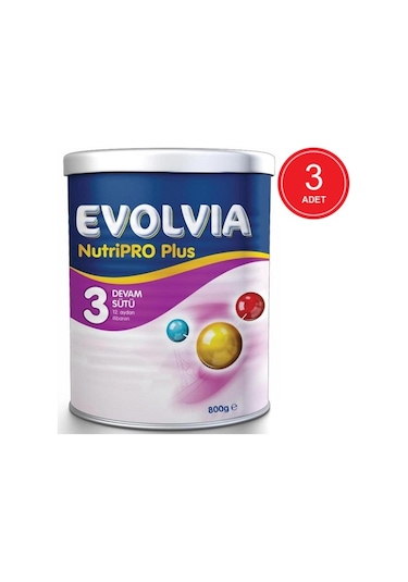 Evolvia Nutripro Plus 3 Devam Sütü 12+ Ay 3 X 800 G