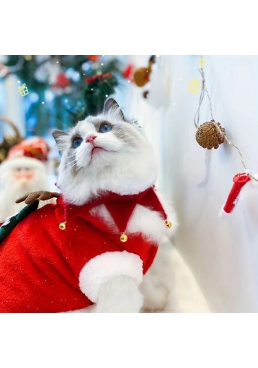 Elmpaly Koyu Yeşil S Küçük Ve Büyük Köpek Ve Kedi İçin El Yapımı Polar Kaplama Yün Atkı