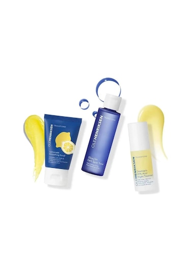 Ole Henriksen Dewtopia Night Treatment 15 ML + Glow2OH Dark Spot Toner 65 ML + Lemonade Smoothing Scrub 30 G