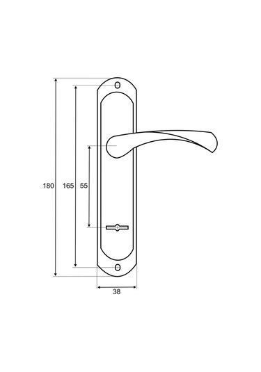 Vettore Giriş Kapıları İçin Plakalı Kapı Kolu 218989936