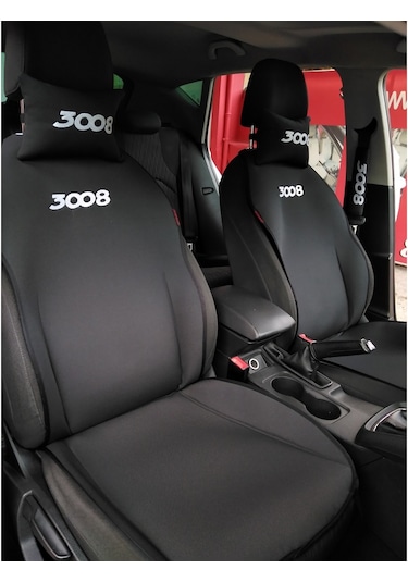 Peugeot 3008 Nakışlı Ön Ikili Oto Koltuk Kılıfı