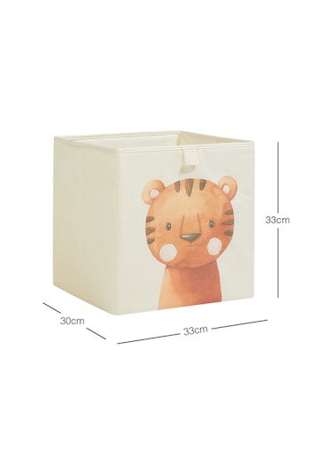 Ocean Home Textile Çocuk Odası Sevimli Kaplan Kutu 33 x 30 x 33 CM