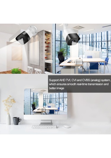 Geeroyoo Dış Mekan Ip66 Su Geçirmez Abs Kasa 20m Ir Gece Görüşü 1080p/4mp/5mp Ahd/tvı/cvı/cvbs 4-1 Güvenlik Kamerası Pal