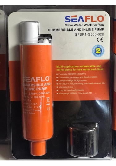 Seaflo Su ve Yakıt Pompası 500 Gph 12v