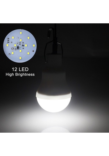 Beinhome Led Solar Ampul, Dış Mekan İçin, 2 Adet, 3 M Kablolu, 2 Mavi