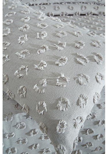 Çeyiz Diyarı Konik 2 Parça Tek Kişilik Pike Takımı Gri Gri