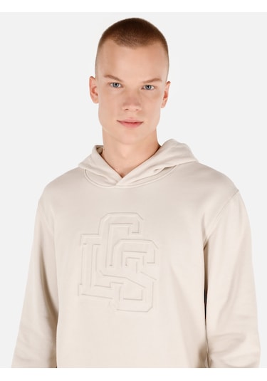 Colin's Colins Normal Kesim Kapüşonlu Baskılı Bej Erkek Sweatshirt Cl1069832 Lıght Beıge Colin's Colins Normal Kesim Kapüşonlu Baskılı Bej Erkek Sweatshirt Cl1069832 Lıght Beıge