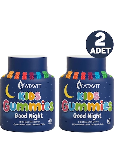 Atavit Kids Good Night 60 Gummies 2 Adet