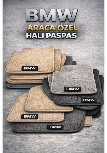 Bmw E92 Araca Özel Halı Paspas Kaymaz Taban 4 Parça