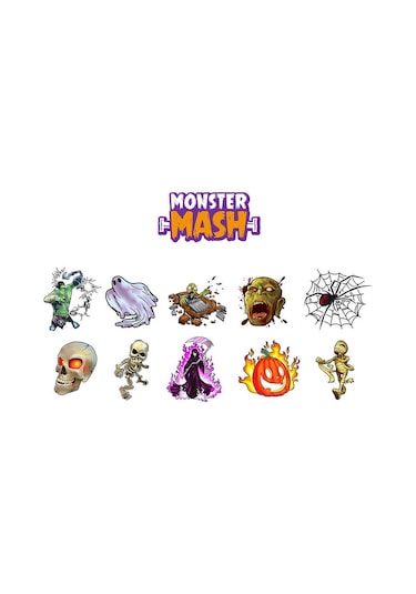 Holotoyz Tattoo Monster Mash Ar Uyumlu Geçici Dövme