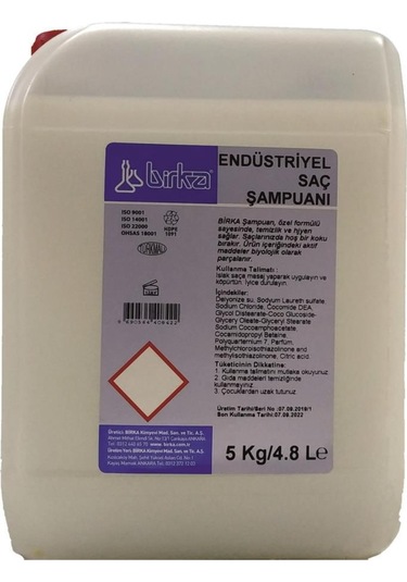 Birka Endüstriyel Saç Şampuanı 5 KG