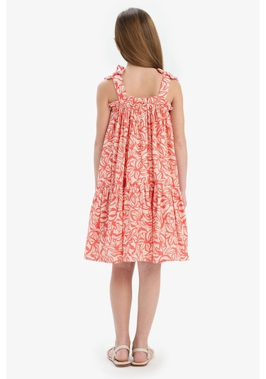 DeFacto 	Kız Çocuk Askılı Çiçek Desenli Yazlık Elbise Y6957A625SMRD188