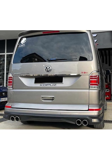 Vw Transporter T7 Abt Arka Ek Plastik Siyah Difüzör Arka-bodykit-ek-karlık