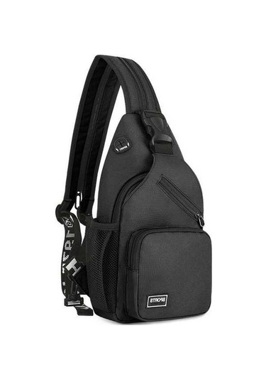 Dancemonkey Yeni Kadın Su Geçirmez Göğüs Çantası, Oxford Postacı Çantası, Günlük Çanta Siyah Çok Renkli Çok Renkli