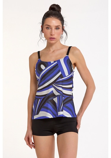 Kocabey Argento 0063-3011 Kadın Şortlu Tankini Siyah