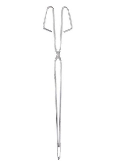 Kömür Maşası Emek Tasarrufu Kolay Kullanım Paslanmaz Çelik Uzatma Kolu Dış Mekan İçin Taşınabilir Yangın Klipsi Gümüş