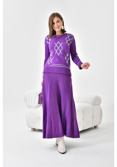 Ftz Women Kadın Etekli Takım Mor 20559-mor Mor