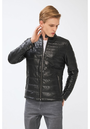 Drake Siyah Deri Mont 111528 001