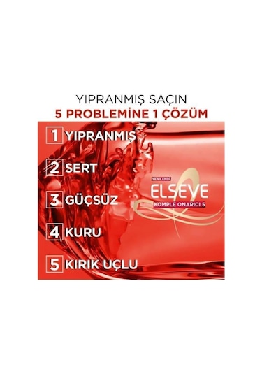 Elseve Komple Onarıcı 5 Yapılandırıcı Bakım Kremi 5 x 390 ML