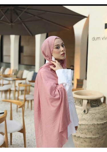 Moda Kaşmir Neo Pamuk Şal Serisi Pembe