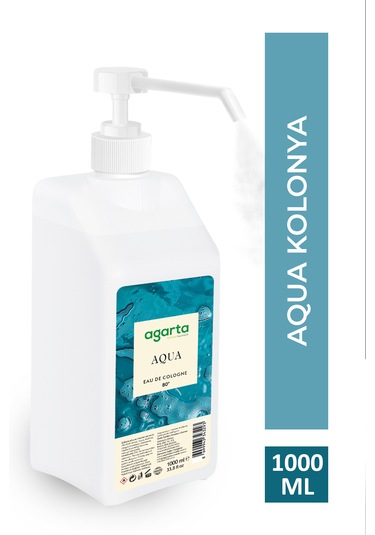 Agarta Aqua 80 Derece Püskürtme Valfli Kolonya 1 L
