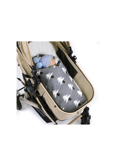 Sones Bebek Örgü Noel Ağacı Kucaklama Battaniyesi Şal Örtüsü Gri