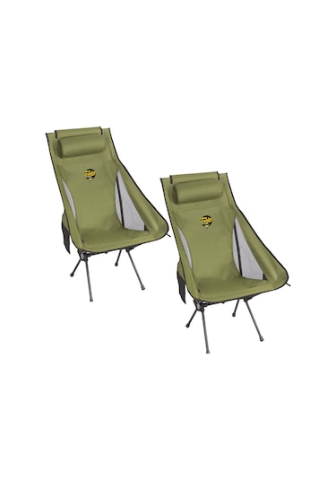 Sky Ultralight Katlanabilir Kamp Sandalyesi - Haki 2 Adet Haki