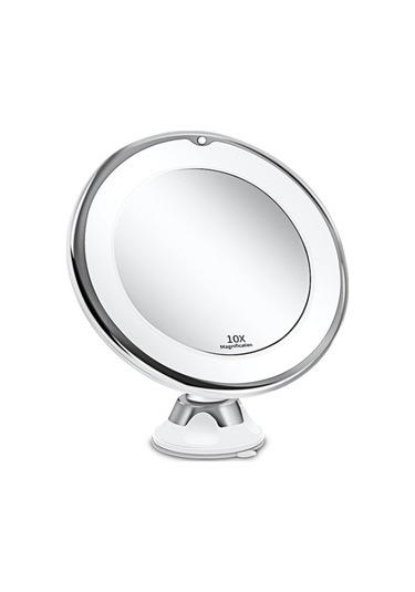 Ctbx 10x Büyütme Vantuz Led Işıklı Makyaj Aynası 12 CM